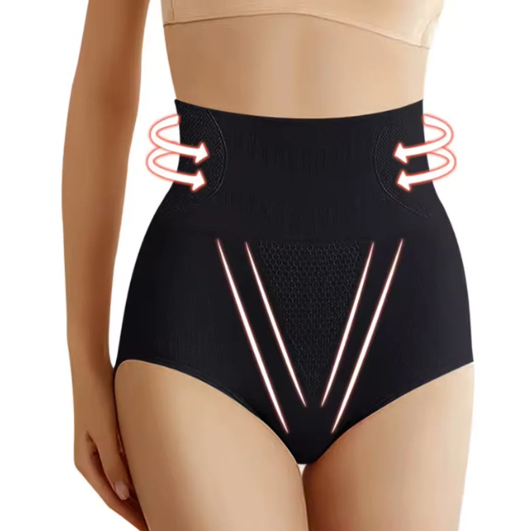 Women's high-waist tummy control shaping underwear for a smooth silhouette and comfortable everyday wear.