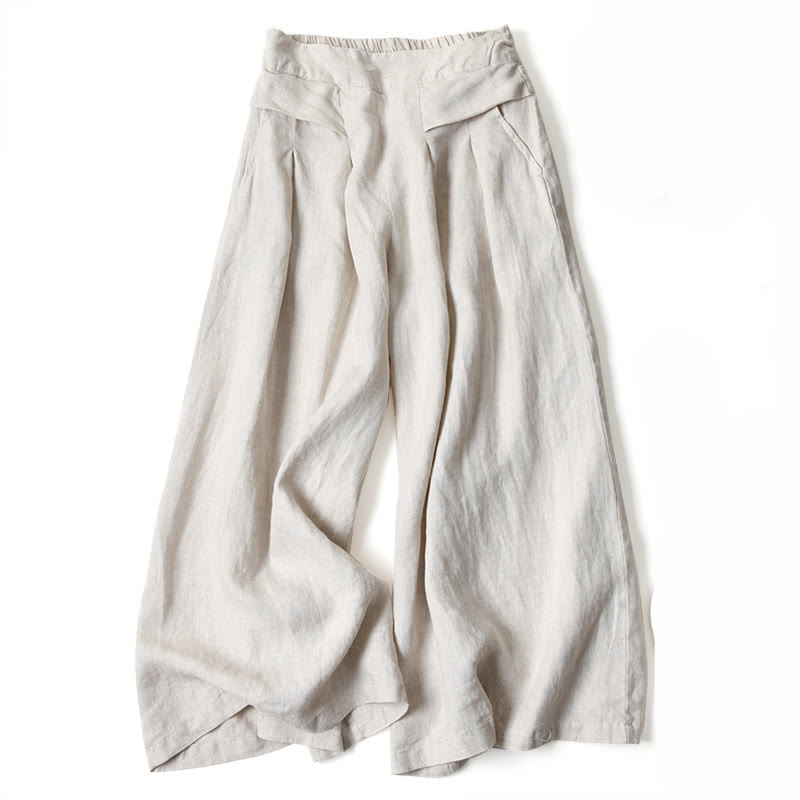 High-rise wide-leg formal pants for women, combining comfort with modern elegance.