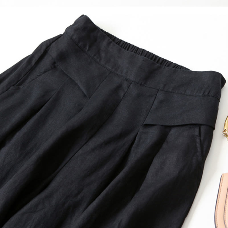 Fashionable women's high-waist wide-leg pants, designed for ultimate comfort.