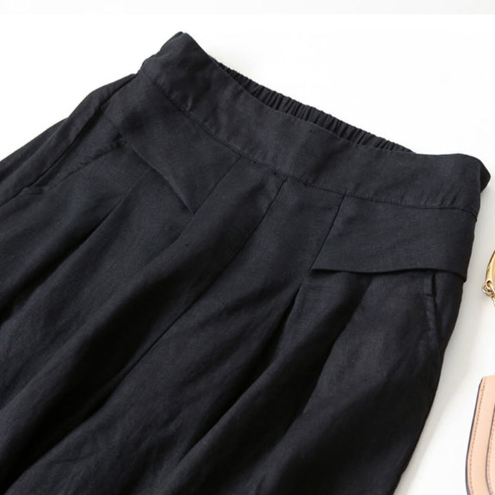 Fashionable women's high-waist wide-leg pants, designed for ultimate comfort.