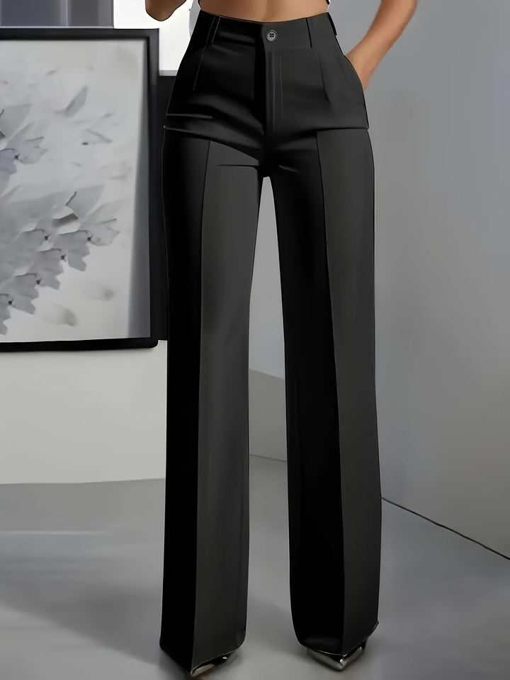 Chic women's high waist wide leg palazzo trousers, offering comfort, style, and elegance for any occasion.