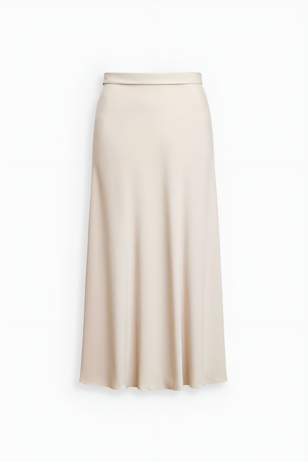 Elegant women's high-waisted A-line midi skirt, a fashion staple for chic and versatile outfits.