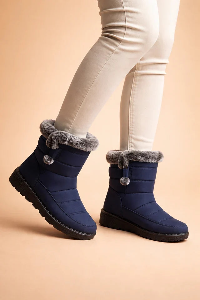 Fashionable women's warm snow boots, insulated & cozy, designed for ultimate cold weather protection.