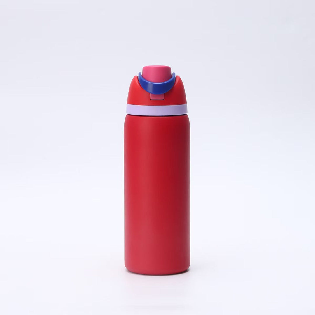 Leak-proof women's insulated bottle, designed for active women. Keeps drinks hot or cold all day long.