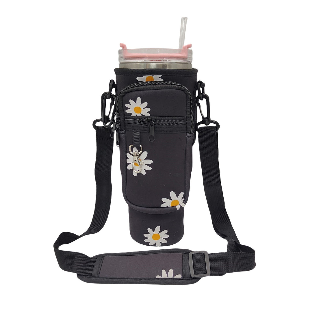 Women's insulated bottle, keeps beverages perfect, comes with a practical carry bag.