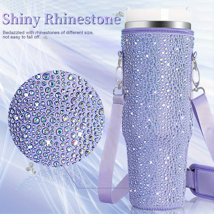 Hydration on-the-go: women's insulated bottle & a secure carry bag for any adventure.