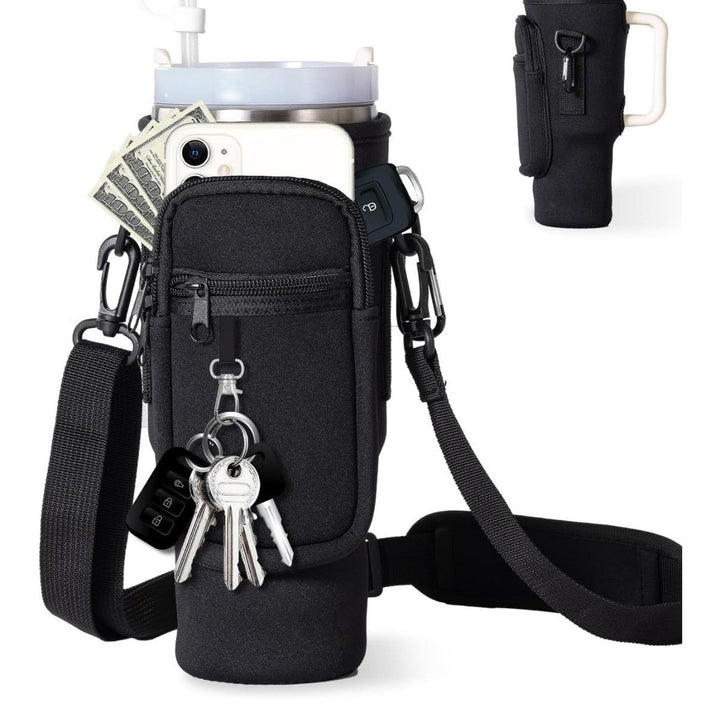 Durable insulated women's drinkware, keep drinks hot/cold, includes versatile carry bag.