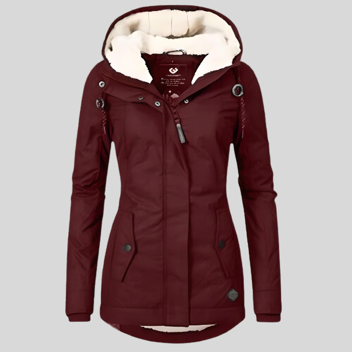 Durable women's waterproof insulated winter coat, ideal for ultimate warmth and protection.