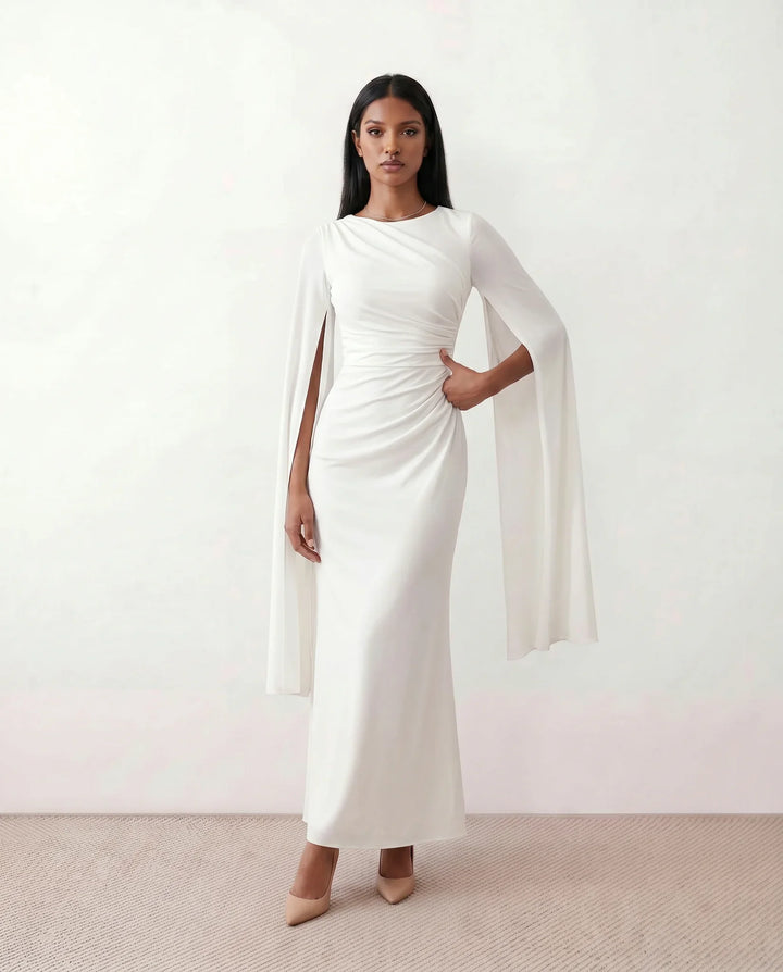 Women's Kamila Mermaid Maxi Dress, a chic and flowy summer style, perfect for elegant evenings or holidays.