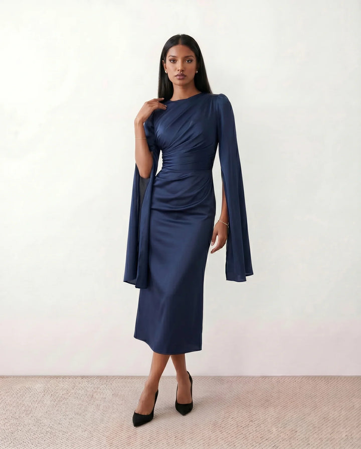 Chic Women's Kamila Maxi Dress, a long flowy mermaid style, perfect for warm weather and effortless summer elegance.