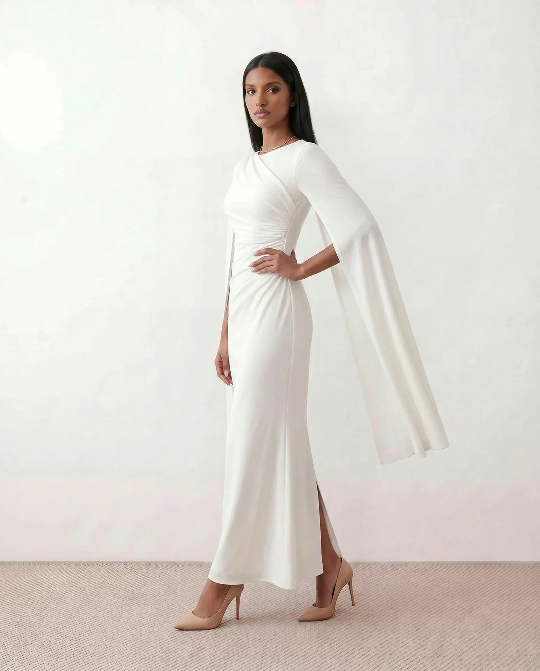 Versatile Women's Kamila Mermaid Maxi Dress, an elegant long summer dress for casual, holiday, or evening chic.