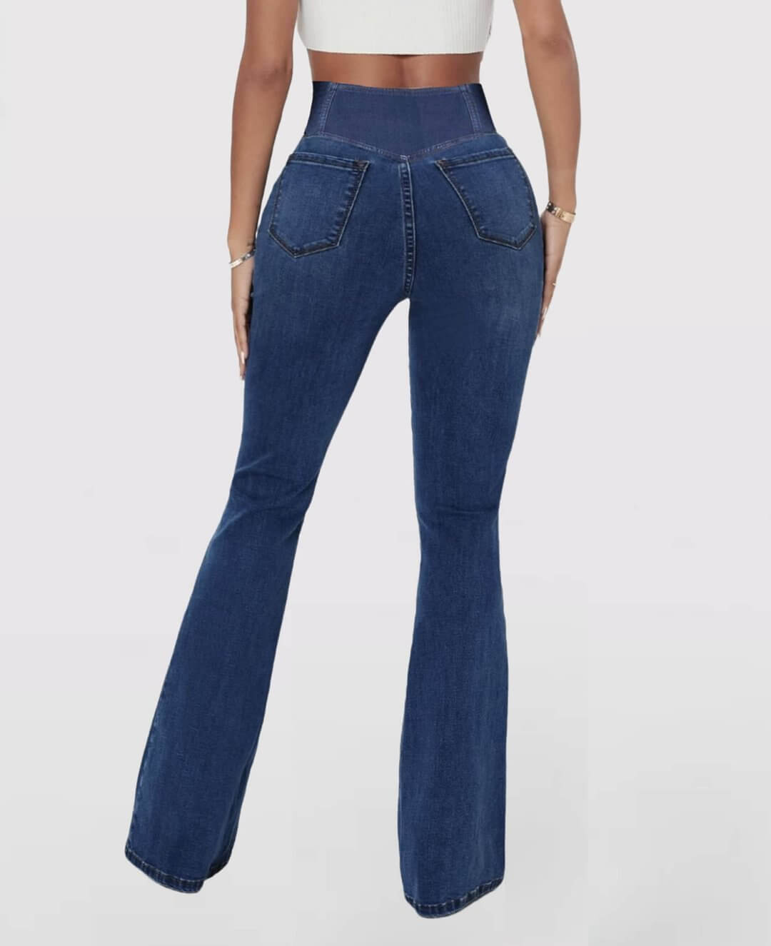 Comfortable black slim fit high-rise jeans for women, perfect for casual outfits.