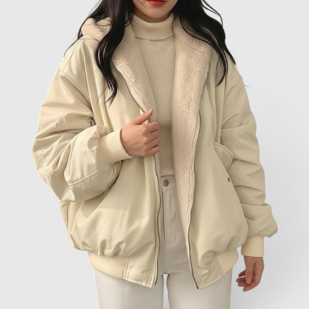 Black women's casual bomber jacket, lightweight & stylish for everyday comfort and fashion.