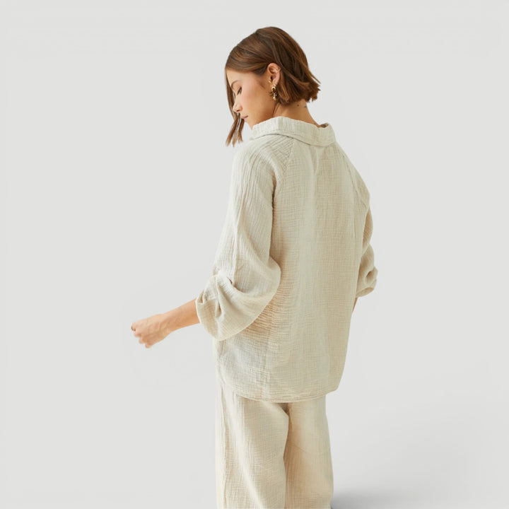 Chic women's summer co-ord set with a relaxed fit, breathable and comfortable.