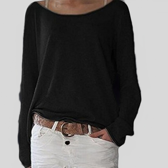 Stylish women's lightweight pullover sweater. Comfortable, versatile round neck long sleeve top for fall and spring fashion.