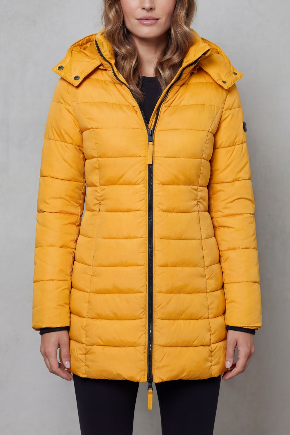 Travel-friendly women's lightweight quilted puffer coat, warm and compact for your next adventure.