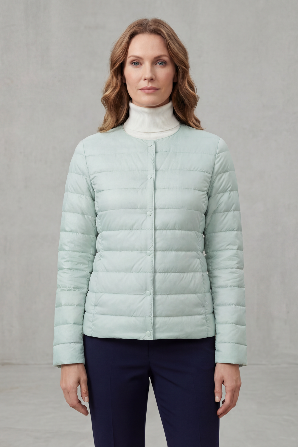 Women's essential lightweight jacket, a must-have quilted puffer for everyday fashion.