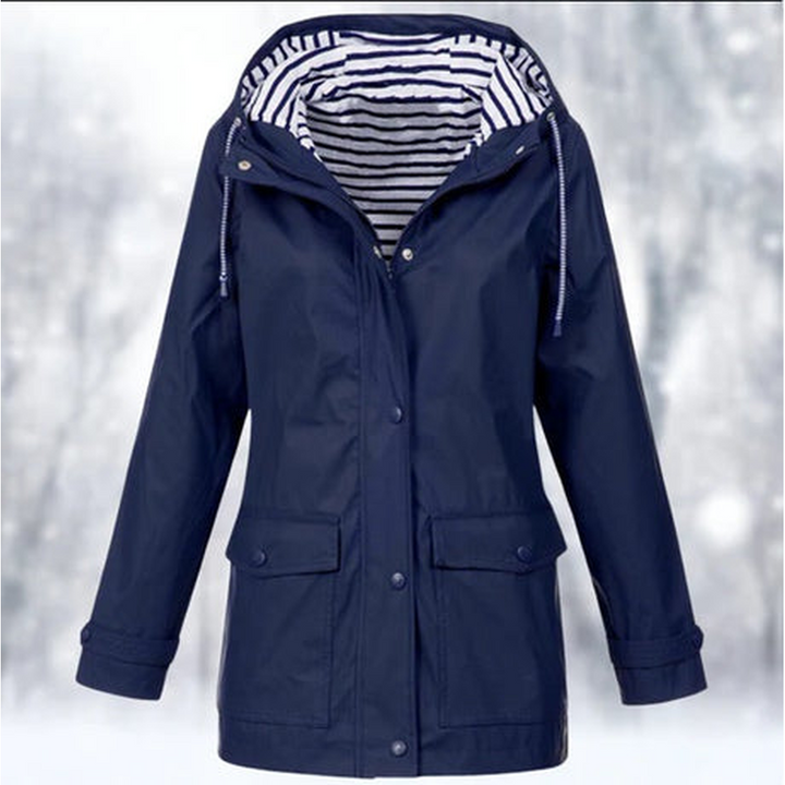 Durable women's weather protection jacket, packable & lightweight. Great for all outdoor activities, rain & wind.