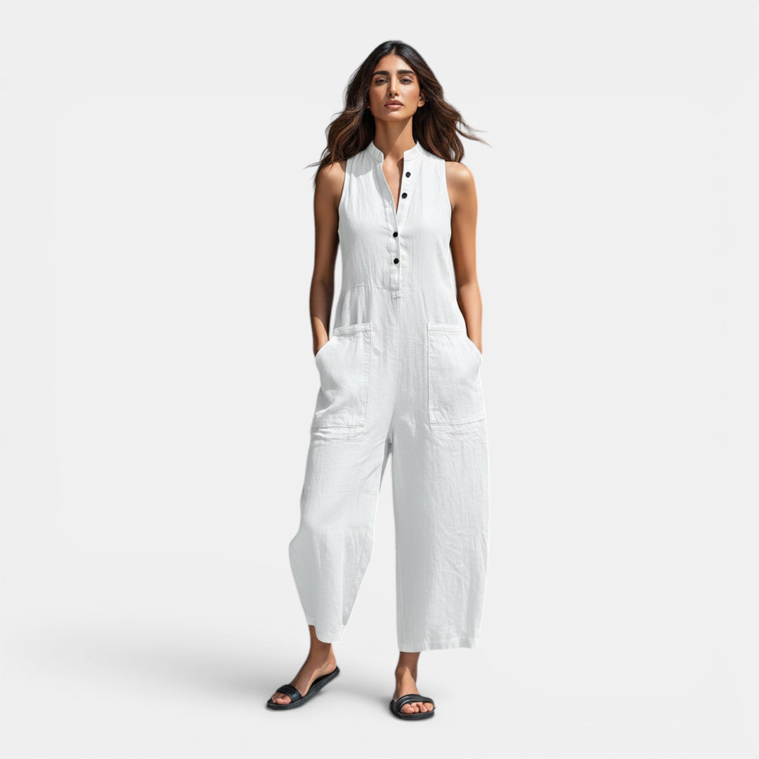 Yellow lightweight playsuit for women, relaxed fit, ideal for comfortable summer casual wear.