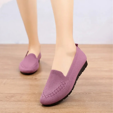 Women's lightweight slip-on comfort flats, perfect for casual everyday wear & walking.