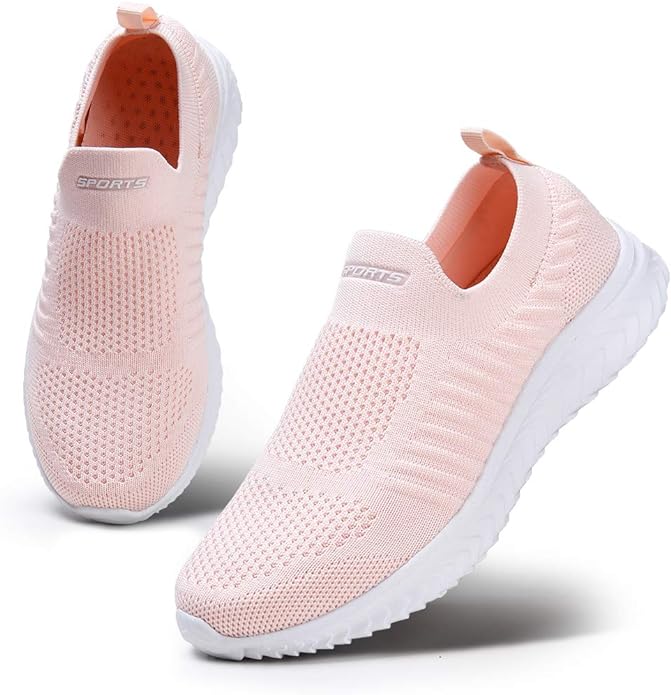 Breathable women's lightweight slip-on trainers for versatile everyday use & superior walking comfort.