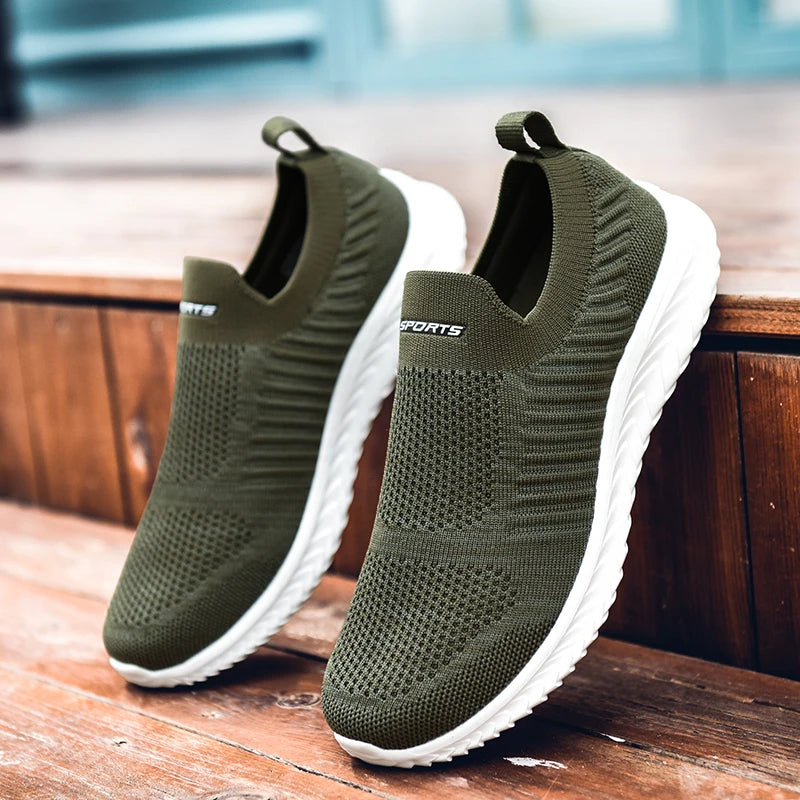 Secure-fit women's slip-on walking trainers with advanced cushioning for long walks and daily comfort.