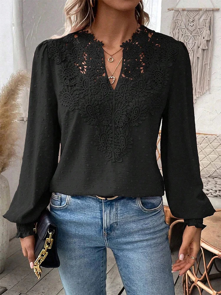 Close-up of a chic design women's summer blouse, lightweight & airy fabric. Elegant versatile apparel.