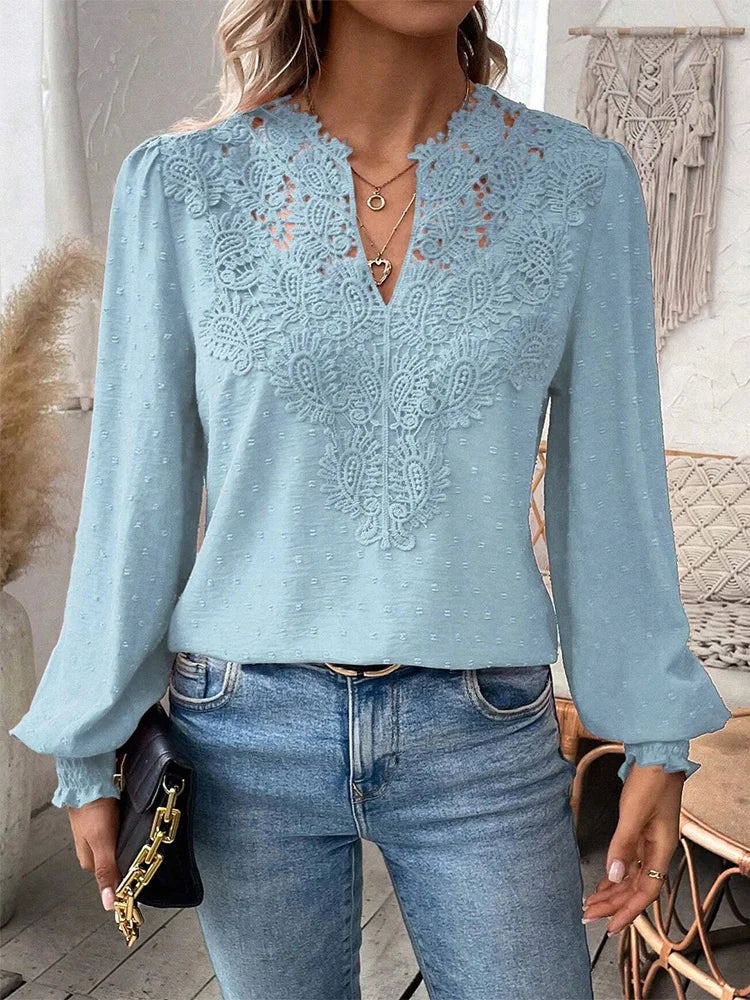 Comfortable women's lightweight summer top, an elegant & airy casual shirt for chic fashion.