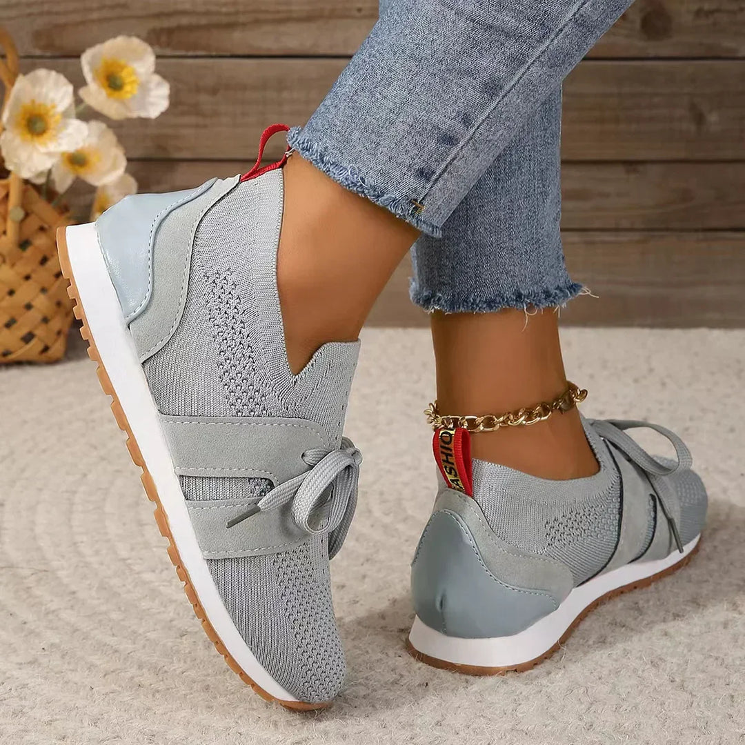 Women's supportive walking footwear, breathable & lightweight for comfort.