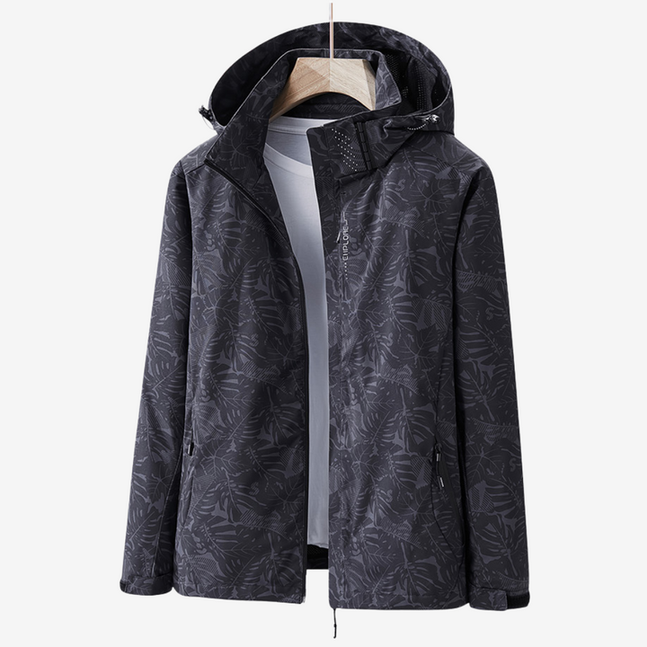 Vibrant women's lightweight windbreaker, featuring waterproof fabric & stylish design for active weather protection.
