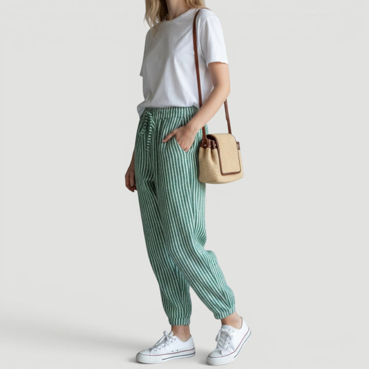 Comfortable women's wide leg pants, lightweight and relaxed fit. Essential summer fashion for holiday & casual wear.