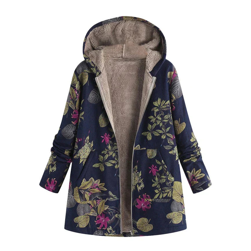Stylish women's hooded long spring jacket for daily wear, featuring practical pockets & a lightweight design.