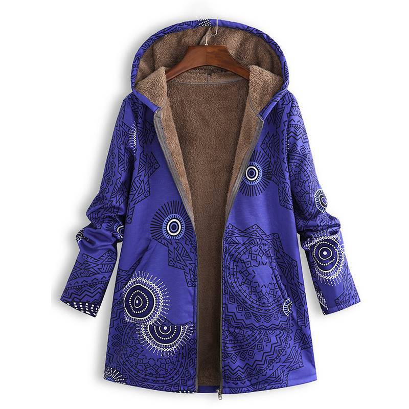 Casual women's long hooded spring jacket. Perfect lightweight outerwear for transitional weather, with pockets.