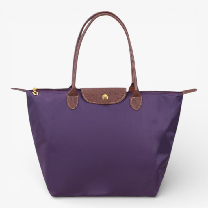 Premium women's shoulder handbag, spacious and stylish, with a secure zip for peace of mind, luxury feel.
