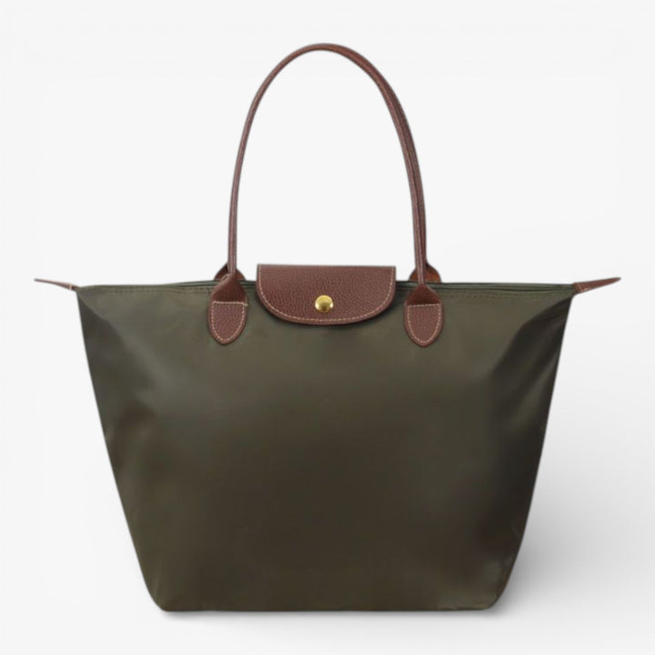Elegant women's luxury shoulder bag with premium material, spacious interior, and secure zip for daily use.