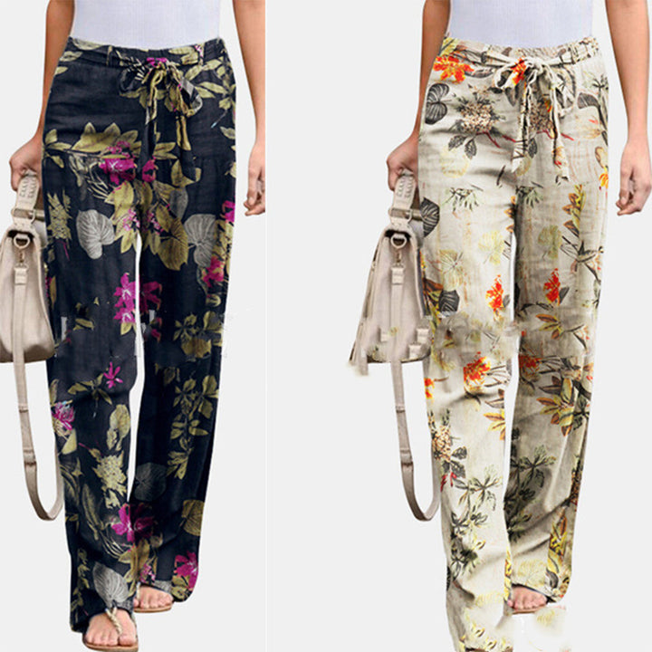 Comfortable & stylish women's mid-waist casual pants, perfect for versatile everyday fashion.
