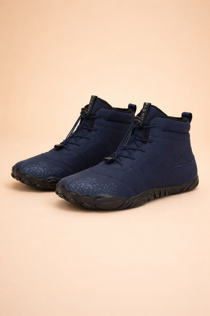 Comfortable women's barefoot winter boots, waterproof, designed for natural movement & all-day wear.