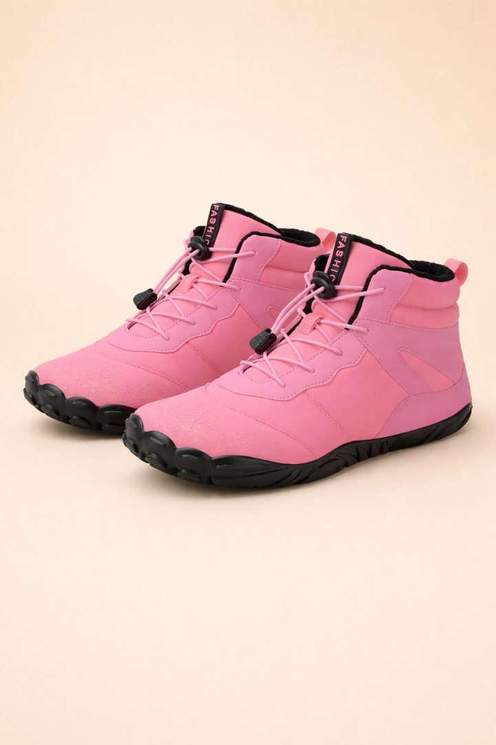 High-quality women's waterproof winter boots. Barefoot design with flexible sole for ultimate comfort.