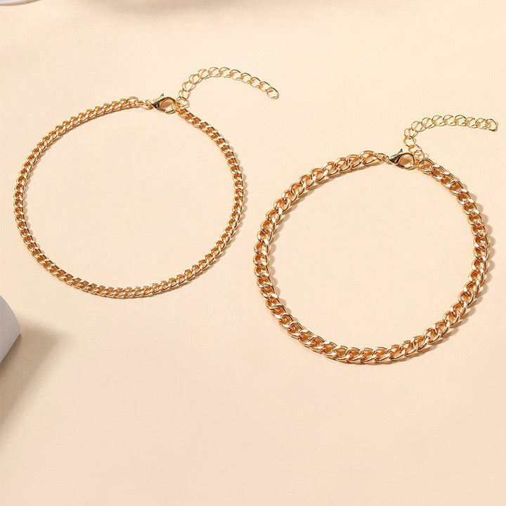 Stylish women's layered chain necklace in silver & gold. Perfect fashion jewelry for any elegant look.