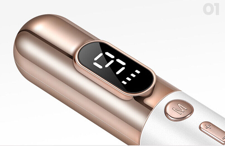 Ergonomic women's plasma pen, a professional home skincare tool for targeted skin treatment & blemish remover.