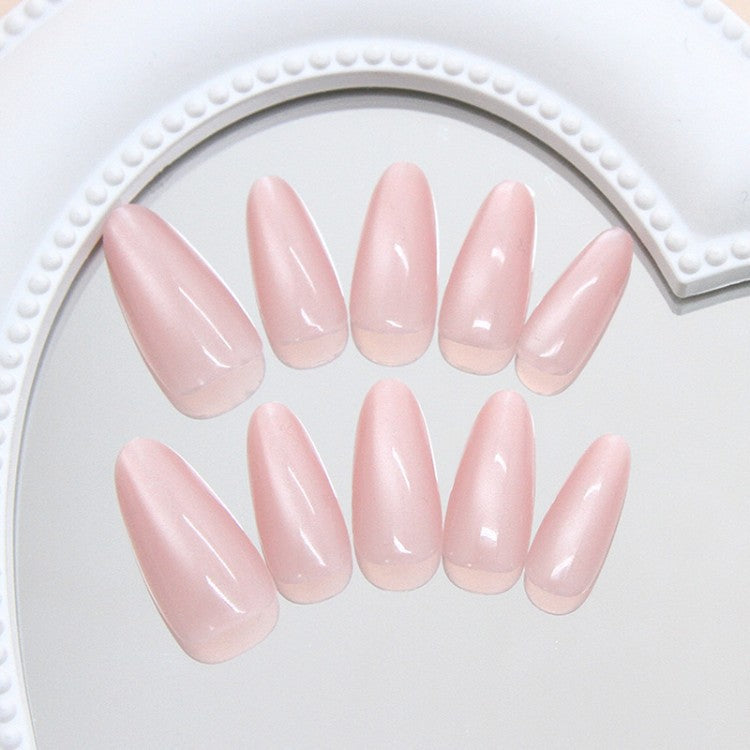 Nude pink cat eye gel nail polish art kit for chip-resistant, beautiful gel nails and easy at-home manicure.