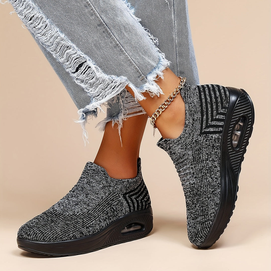 Orthopaedic women's walking shoes featuring air cushion technology & arch support for ultimate comfort.