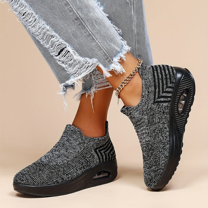 Orthopaedic women's walking shoes featuring air cushion technology & arch support for ultimate comfort.