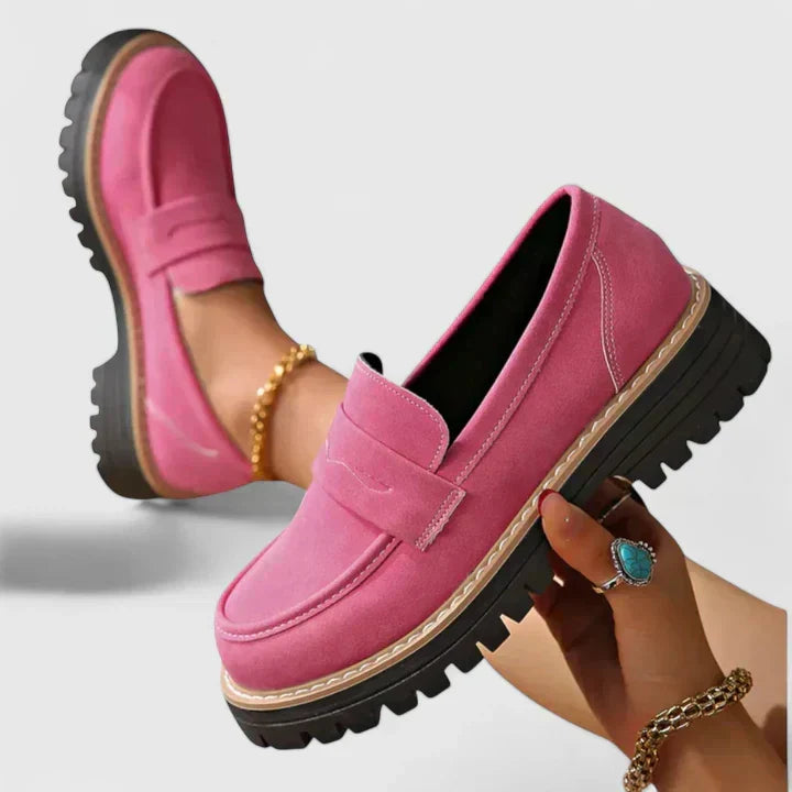 Stylish women's slip-on loafers, orthopaedic design with comfort sole for versatile casual & smart casual use.