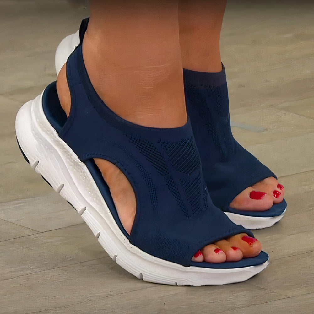 Women's orthopaedic sandals, lightweight & supportive for comfortable summer walking footwear.