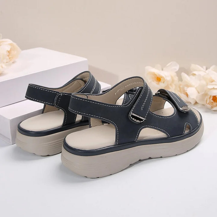 Relieve foot pain with these women's orthopaedic sandals, adjustable straps & supportive design.