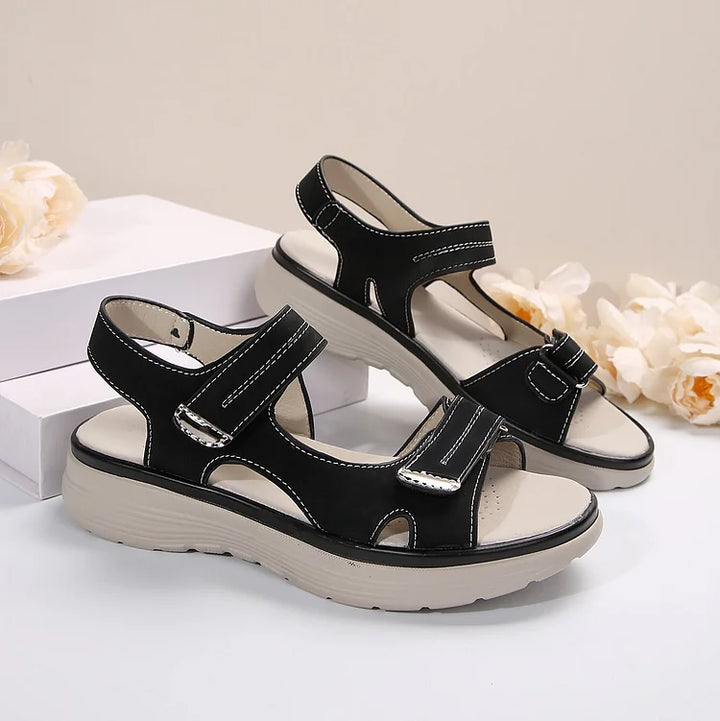 Comfortable ladies' orthopaedic footwear, adjustable straps ensure daily support & arch comfort.