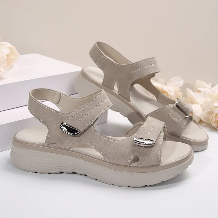 Adjustable women's orthopaedic sandals, designed for daily comfort, arch support & pain relief.