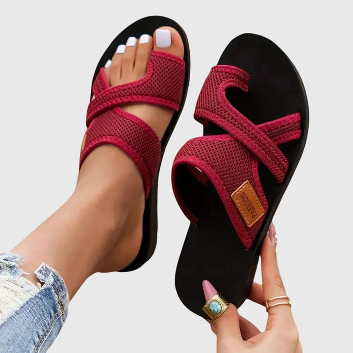 Stylish women's orthopaedic walking sandals, designed for ultimate foot comfort & arch support.