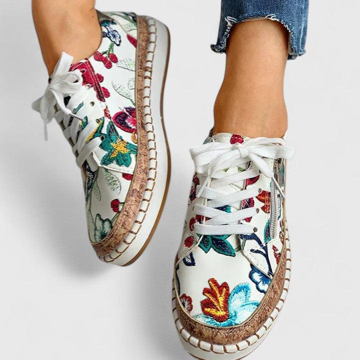 Casual slip-on women's comfort shoes featuring orthopaedic arch support and ergonomic design for daily wear.